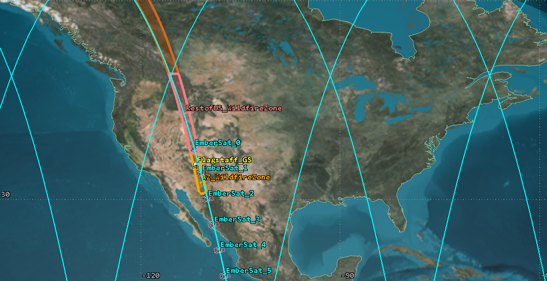 EmberSat North America coverage grid
